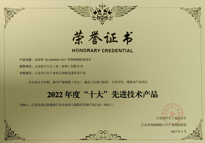 蘇州金龍榮獲江蘇省年度“十大”先進技術產品獎，軟件開發引領行業創新